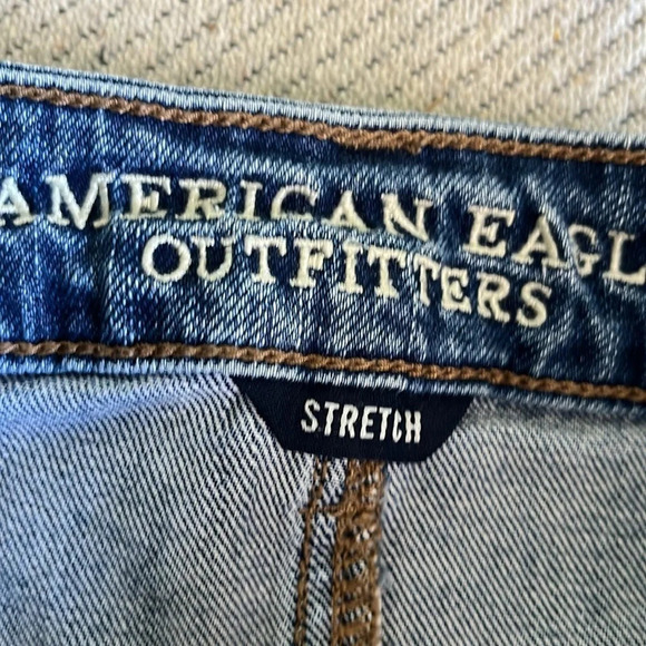 American Eagle Outfitters hi-rise festival cutoff distressed gold sequins shorts - Picture 5 of 14